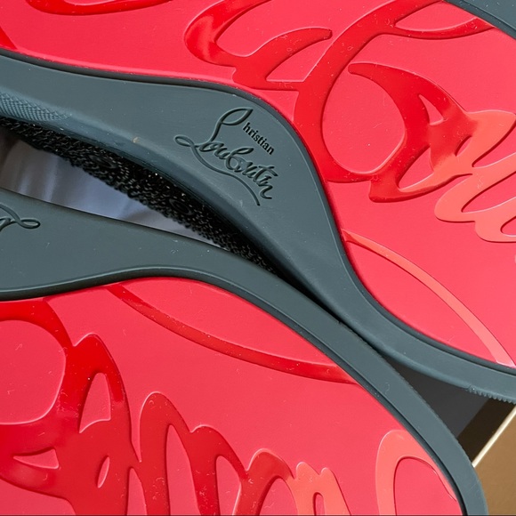 NWT💎Christian Louboutin High Top Louis Orlato Strass Flat Sneaker - Picture 4 of 5